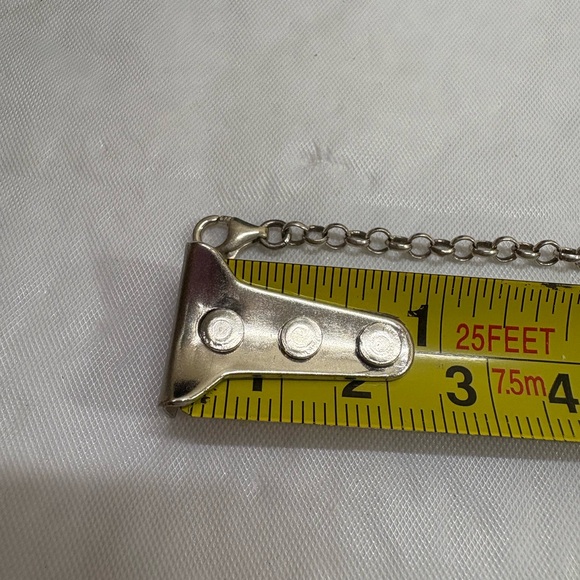 Sterling Silver Evil Eye Glass Bead Chain Bracelet 7.25” - Picture 8 of 9